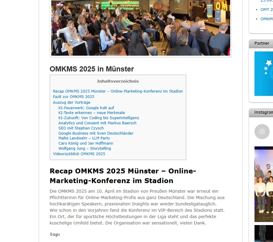 Der Recap von Heiko Höhn zur OMKMS 2025 im Münsteraner Preußenstadion
